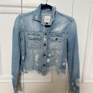 HIDDEN cropped jean jacket